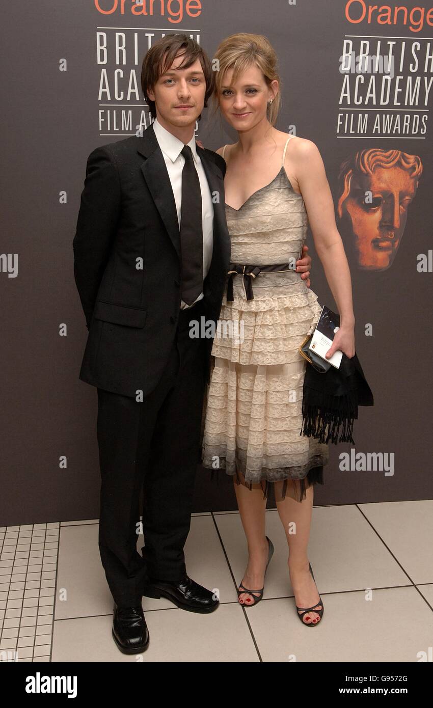The Orange British Academy Film Awards (BAFTAS) 2006 - Odeon Leicester Square. Actress Anne-Marie Duff and actor James McAvoy Stock Photo