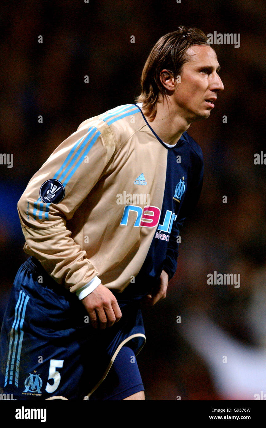 Soccer - UEFA Cup - Round of 32 - First Leg - Bolton Wanderers v Olympique  Marseille - Reebok Stadium Stock Photo - Alamy