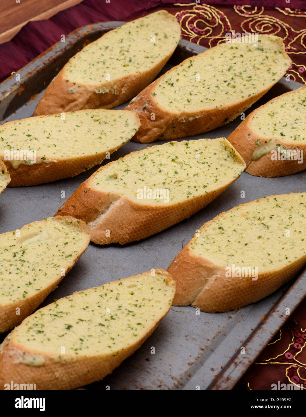 Garlic bread slice hires stock photography and images Alamy