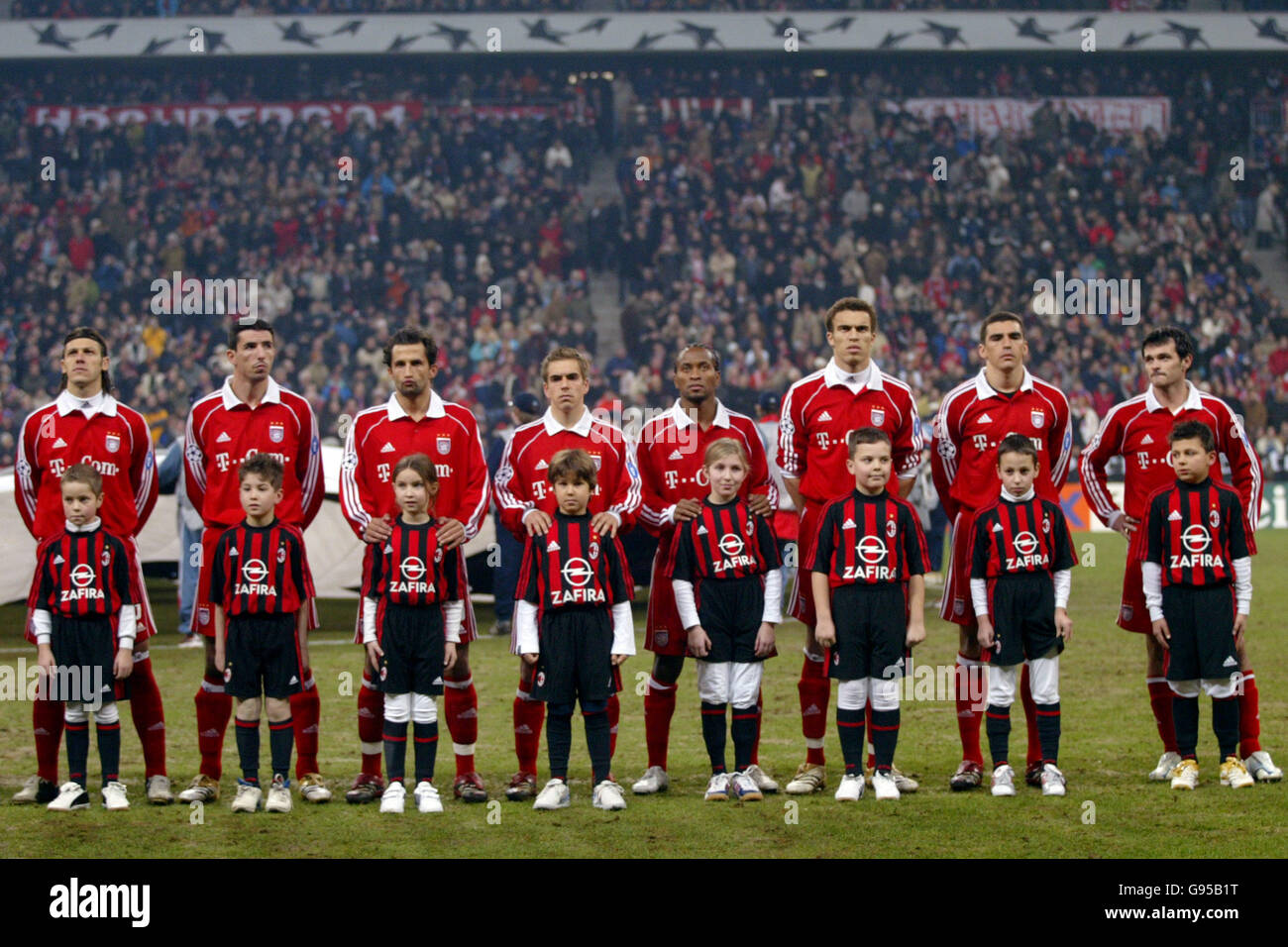 Geneva, Switzerland, 21st April 2023. The Hajduk Split starting eleven line  up for a team photo prior to kick off, back row ( L to R ); Jere Vrcic,  Mate Antunovic, Ante