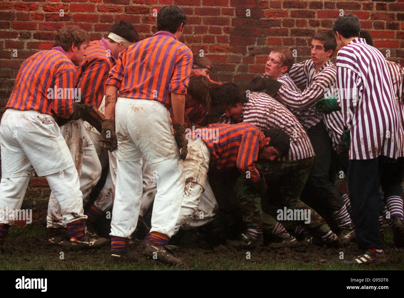 Eton Wall Game Stock Photo - Alamy