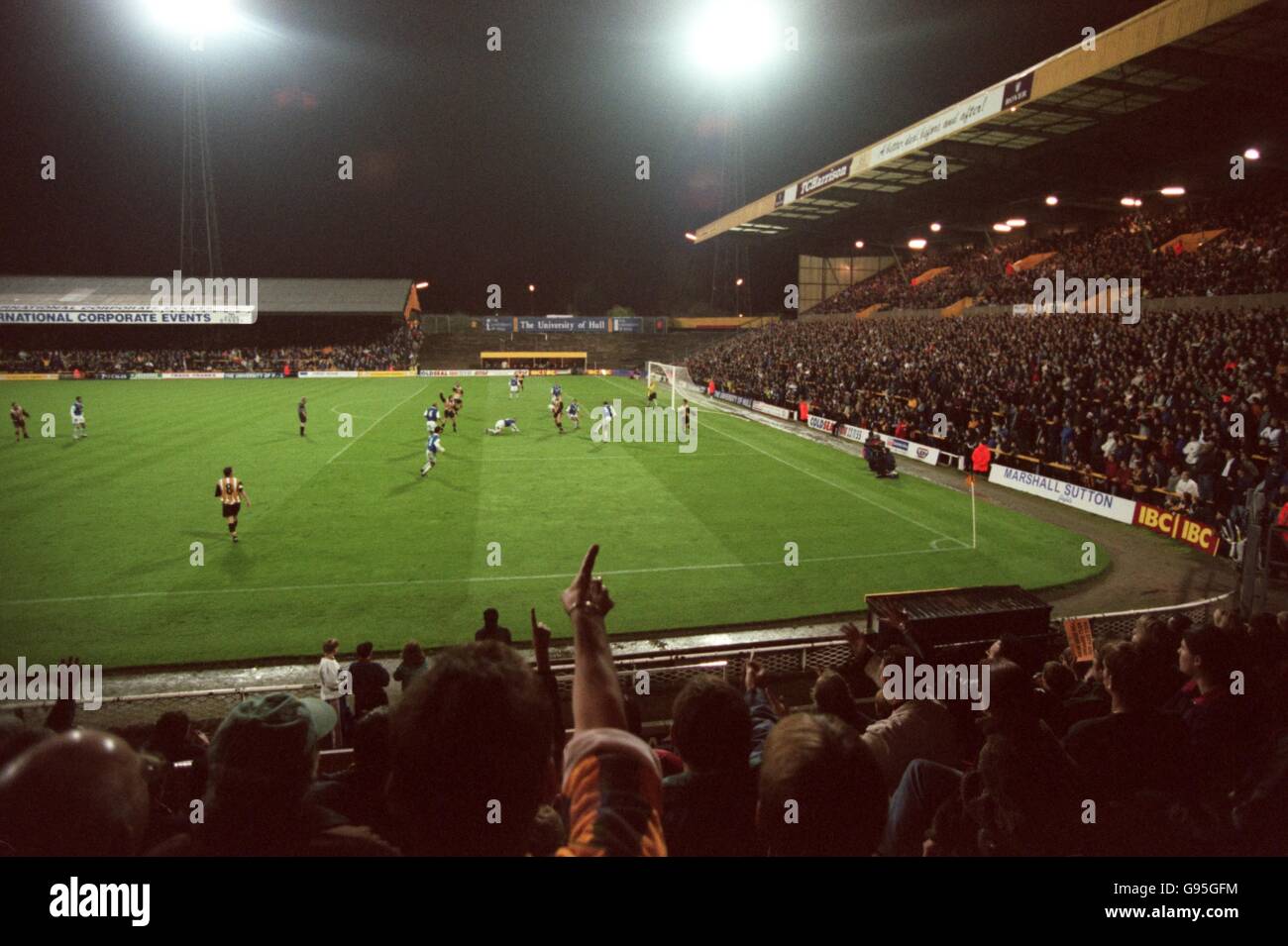 Boothferry Park home of Hull City in what may be their final home game against Cardiff City Stock Photo