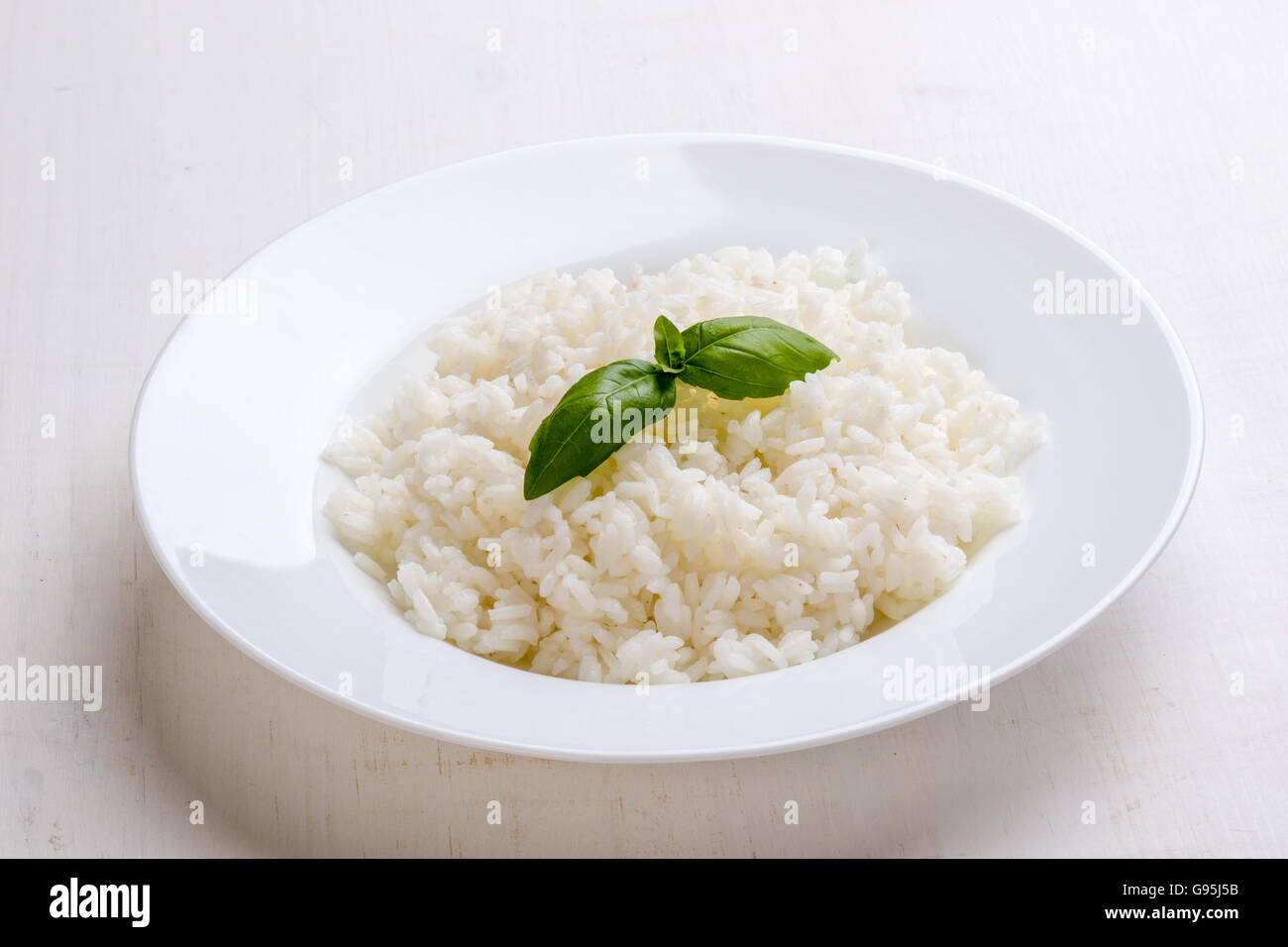 Boiled rice on white hi-res stock photography and images - Alamy