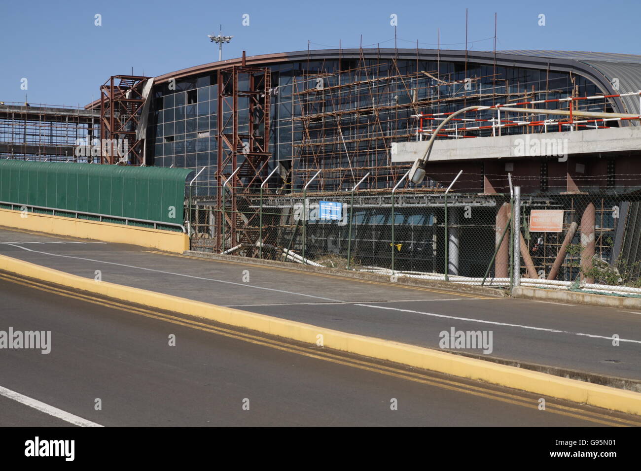 Ssr Int. Airport. Under Construction.  Mauritius Stock Photo