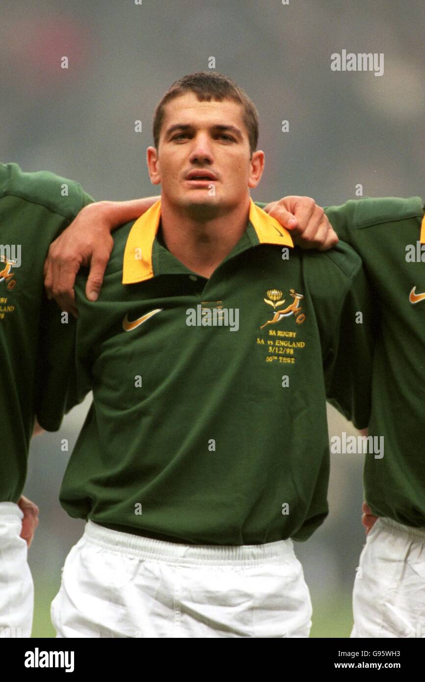 Rugby Union Test Match England v South Africa. South Africa's Joost