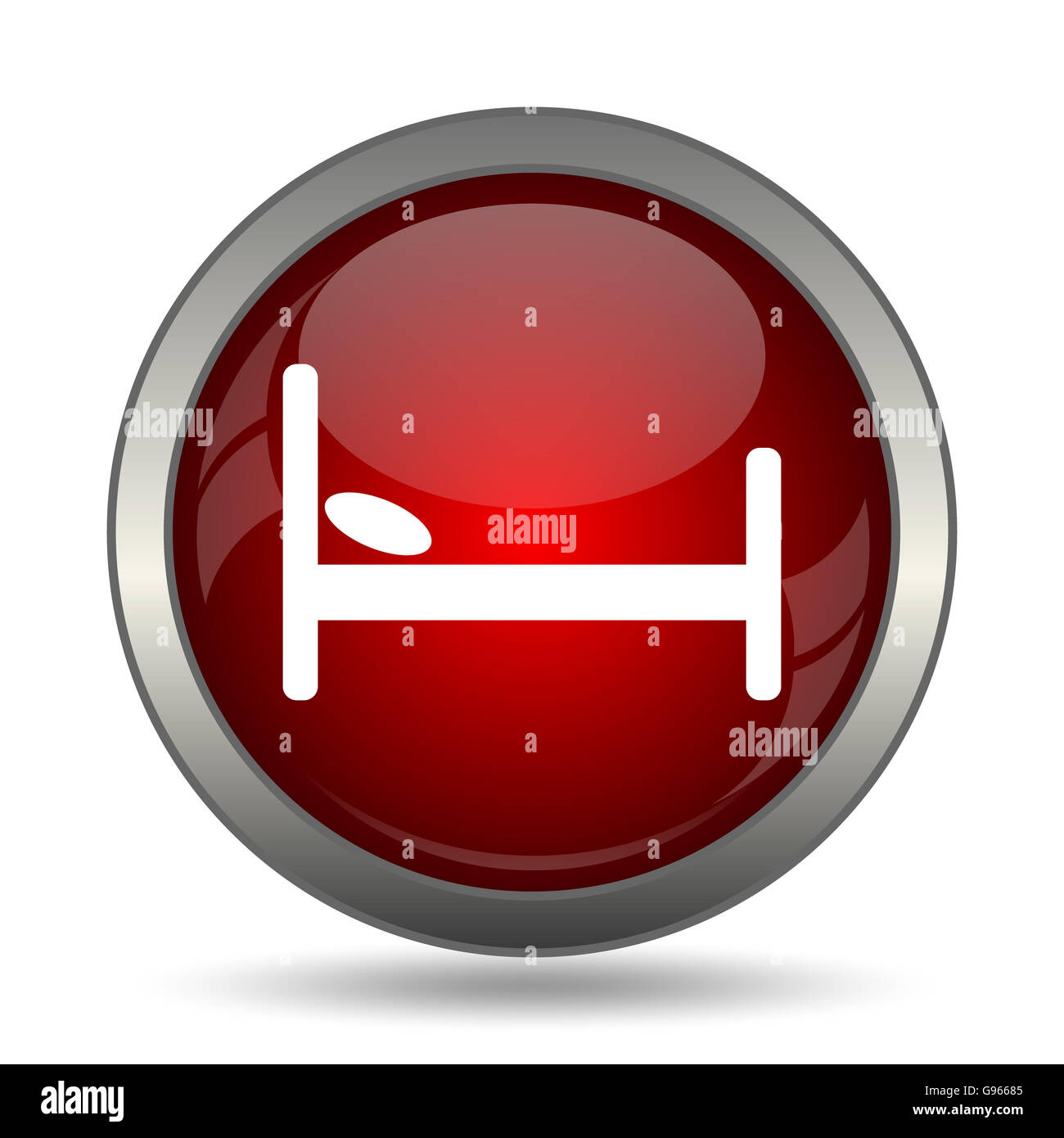 Hotel icon. Internet button on white background Stock Photo - Alamy
