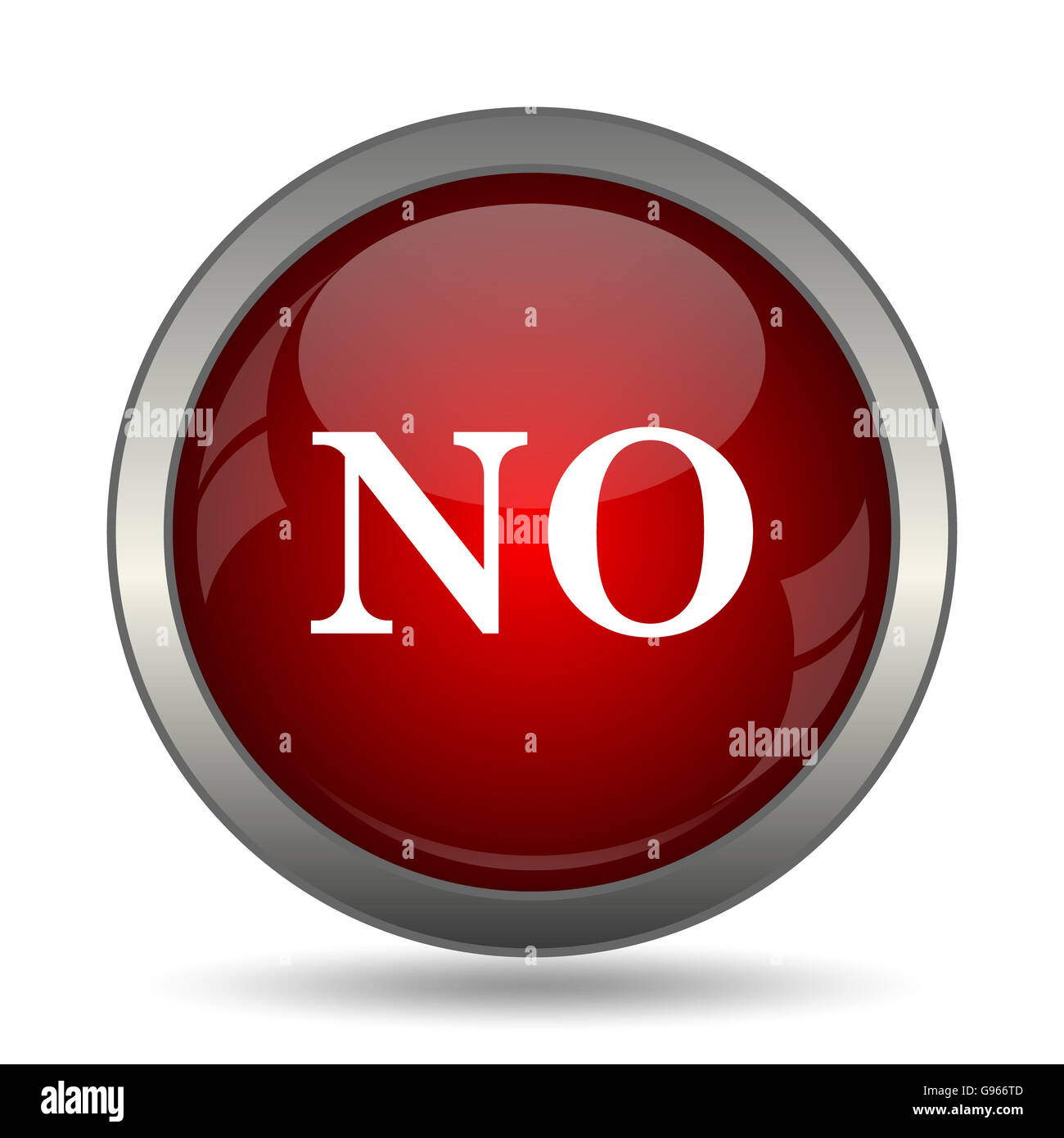 No icon. Internet button on white background Stock Photo - Alamy
