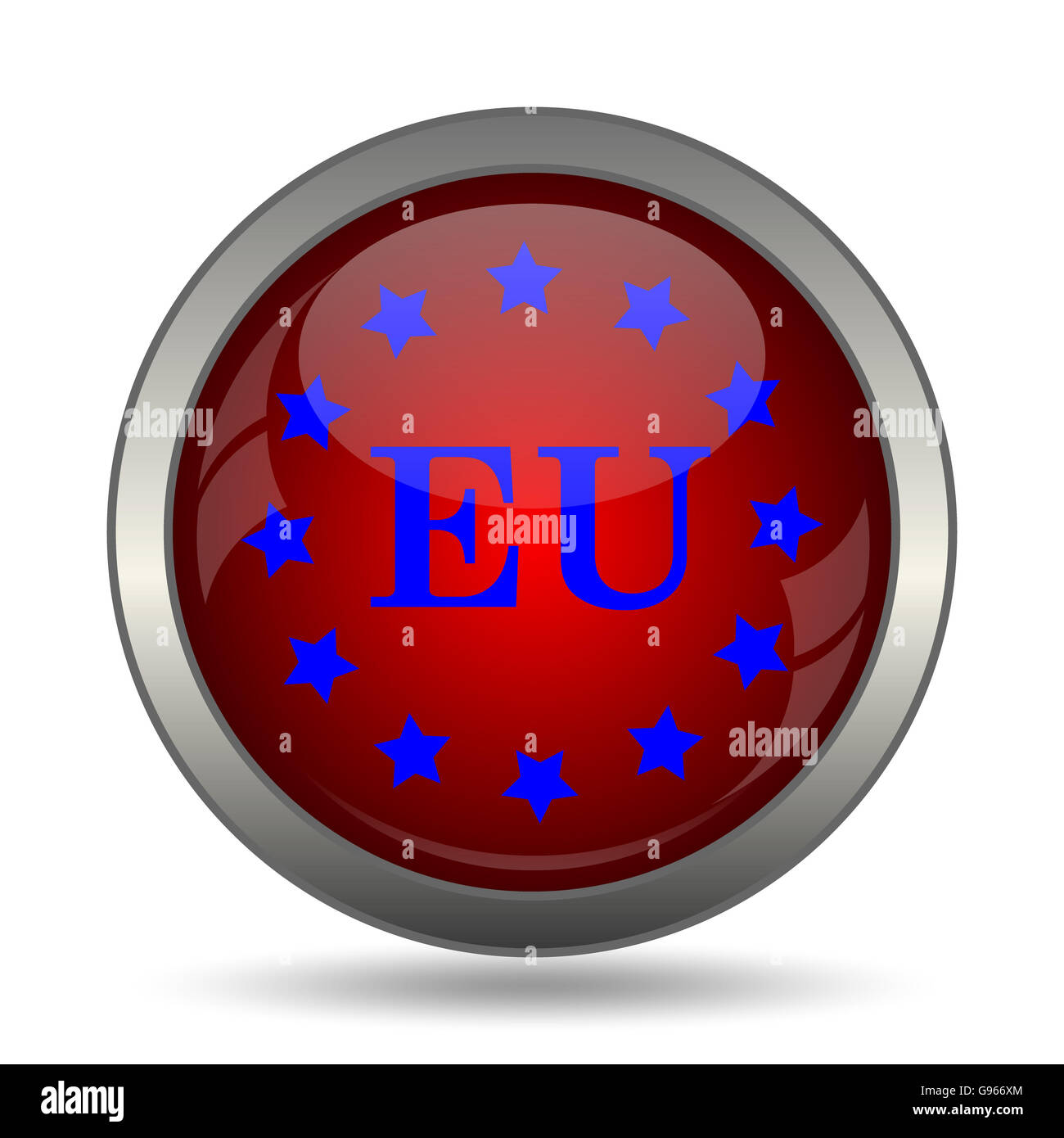 European union icon. Internet button on white background Stock Photo ...