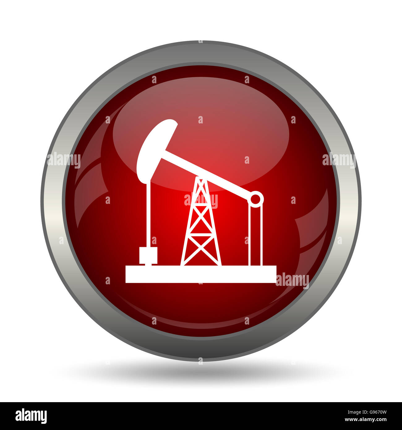 Red white oil refinery Cut Out Stock Images & Pictures - Alamy