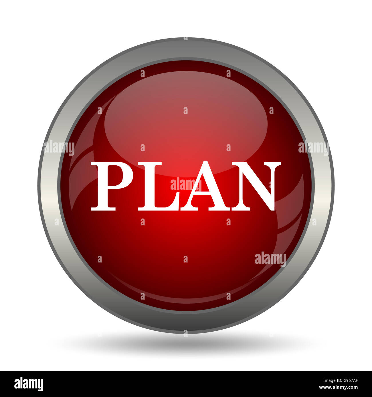 Plan icon. Internet button on white background Stock Photo - Alamy