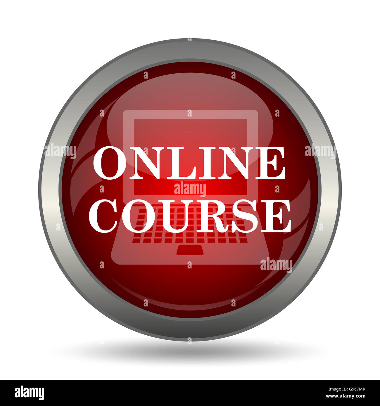 Online course icon hi-res stock photography and images - Alamy
