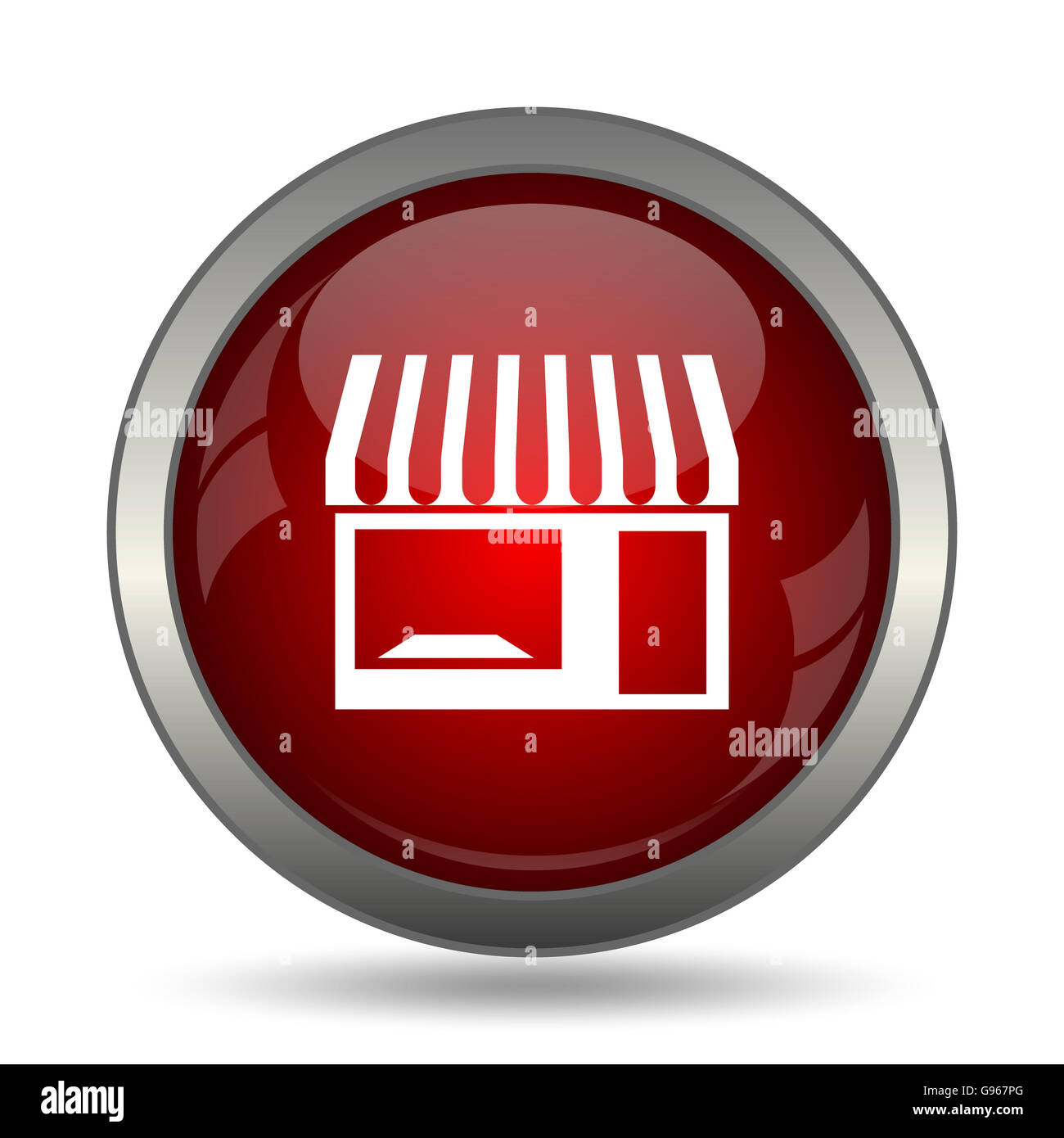 Store icon. Internet button on white background Stock Photo - Alamy