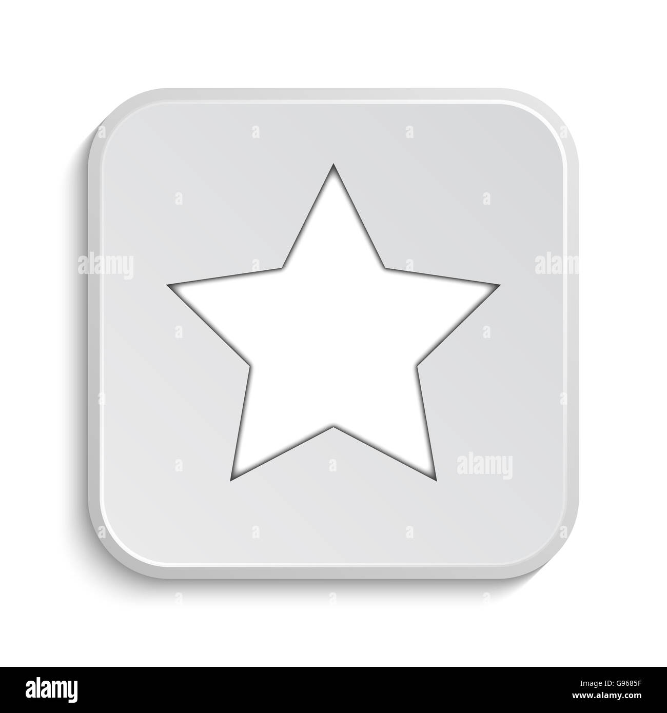 Favorite  icon. Internet button on white background. Stock Photo