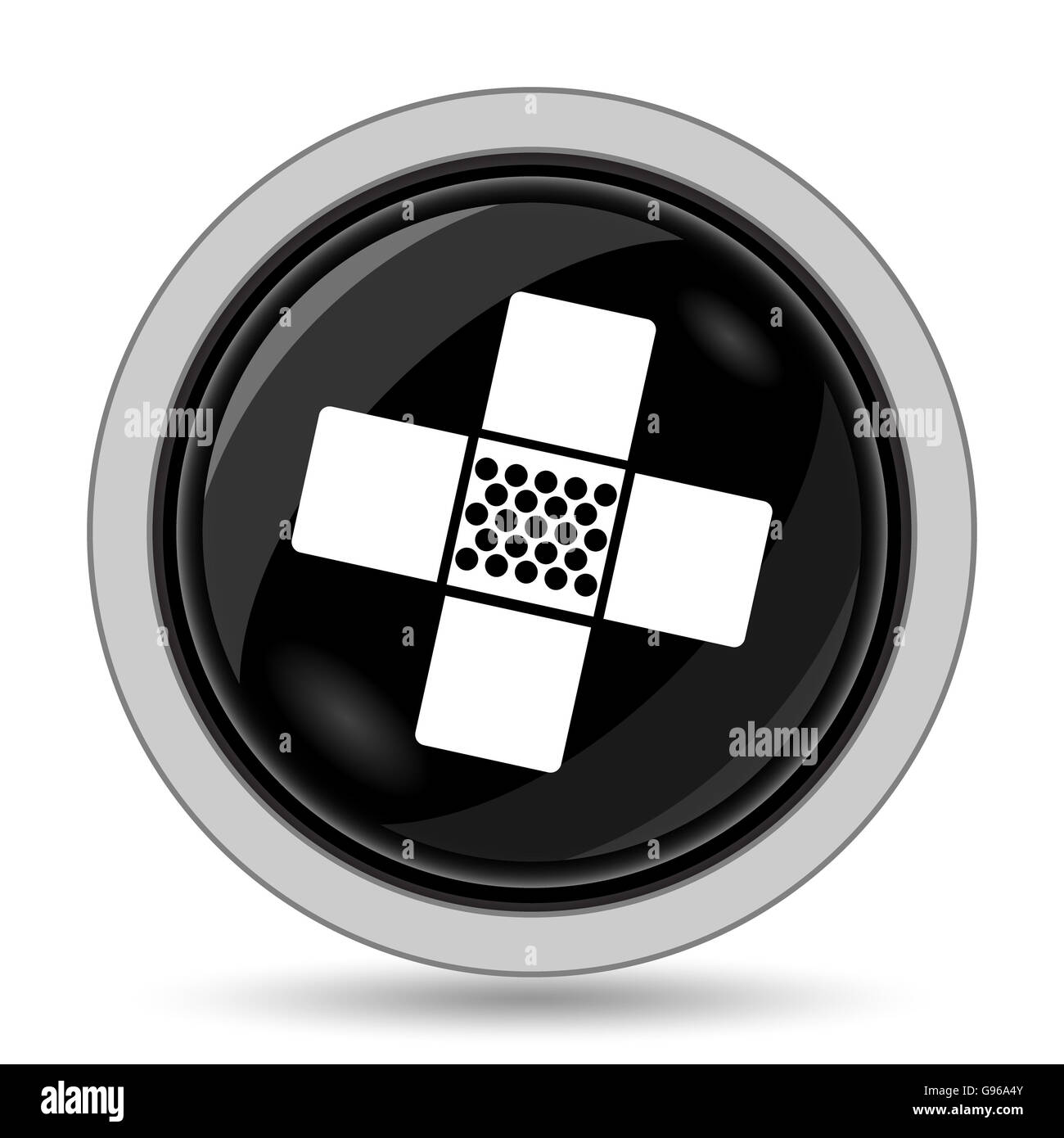 Medical patch icon. Internet button on white background Stock Photo - Alamy