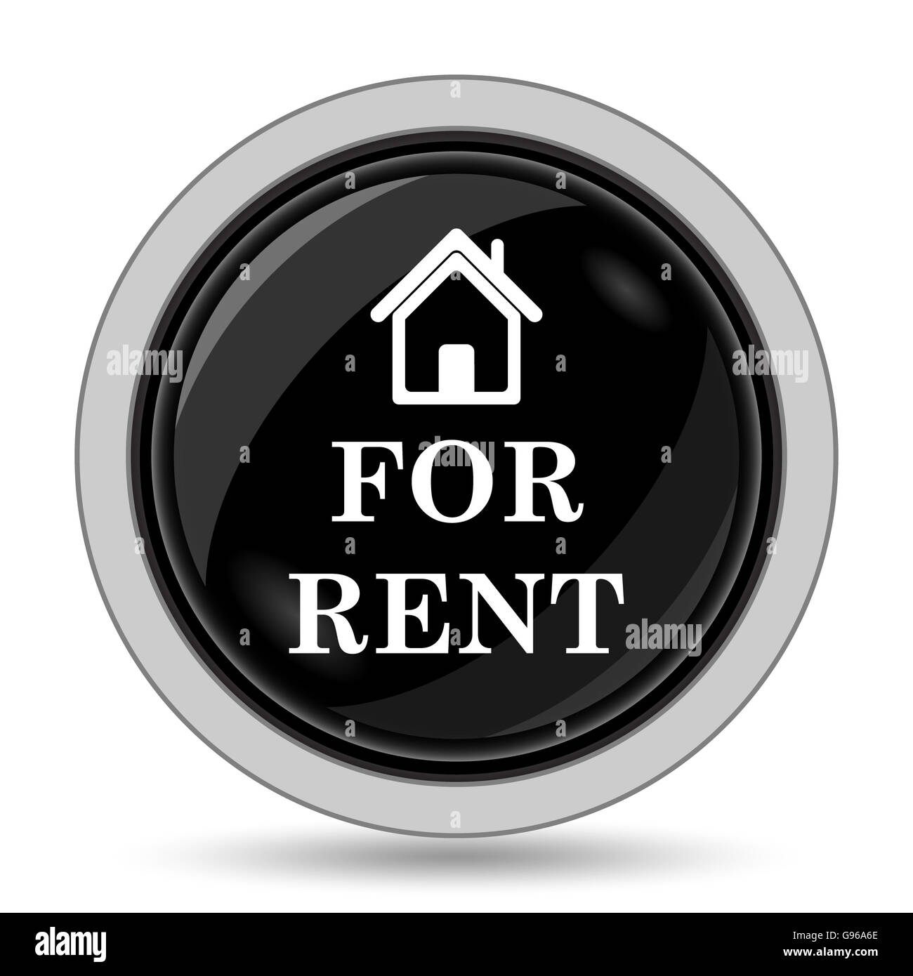 For rent icon. Internet button on white background Stock Photo - Alamy