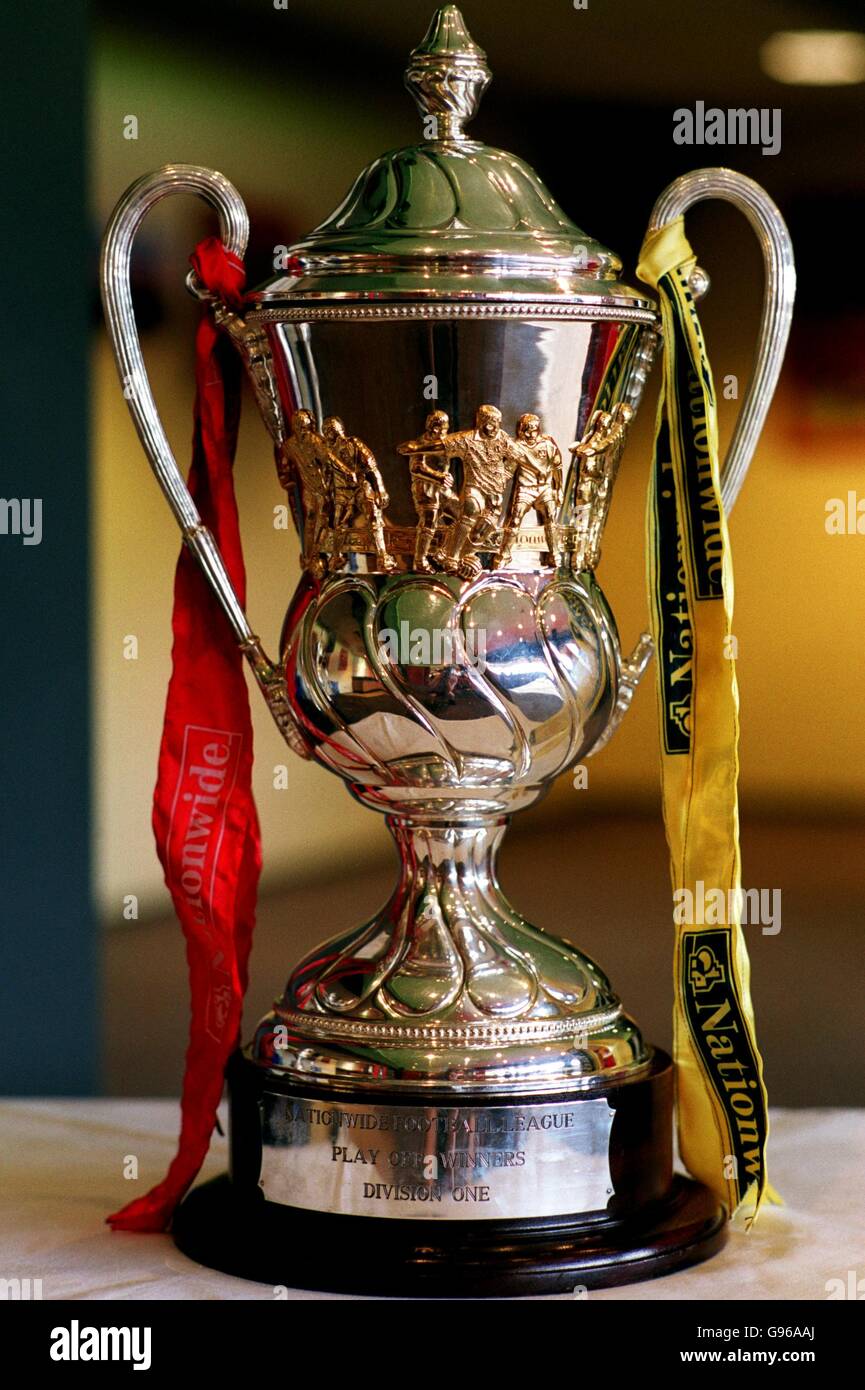 The Nationwide League Division One Play Off Trophy Won By Watford In 1998 99 Stock Photo Alamy