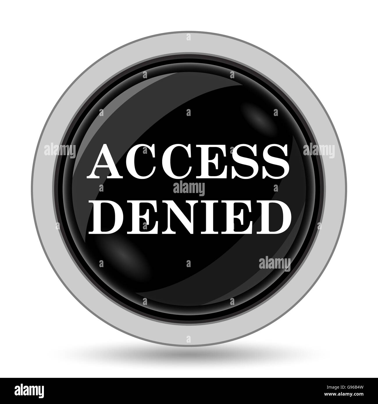 Access denied icon. button on white background Stock Photo Alamy