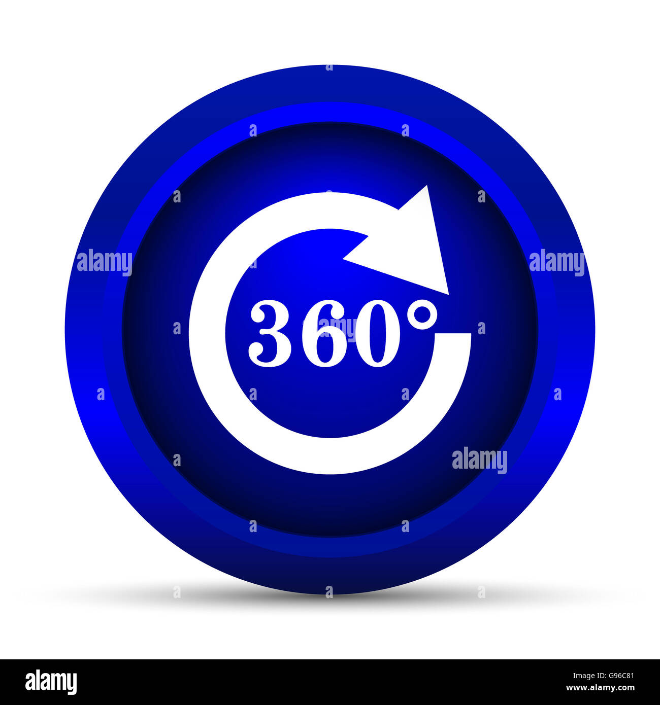 Reload 360 icon. Internet button on white background Stock Photo - Alamy