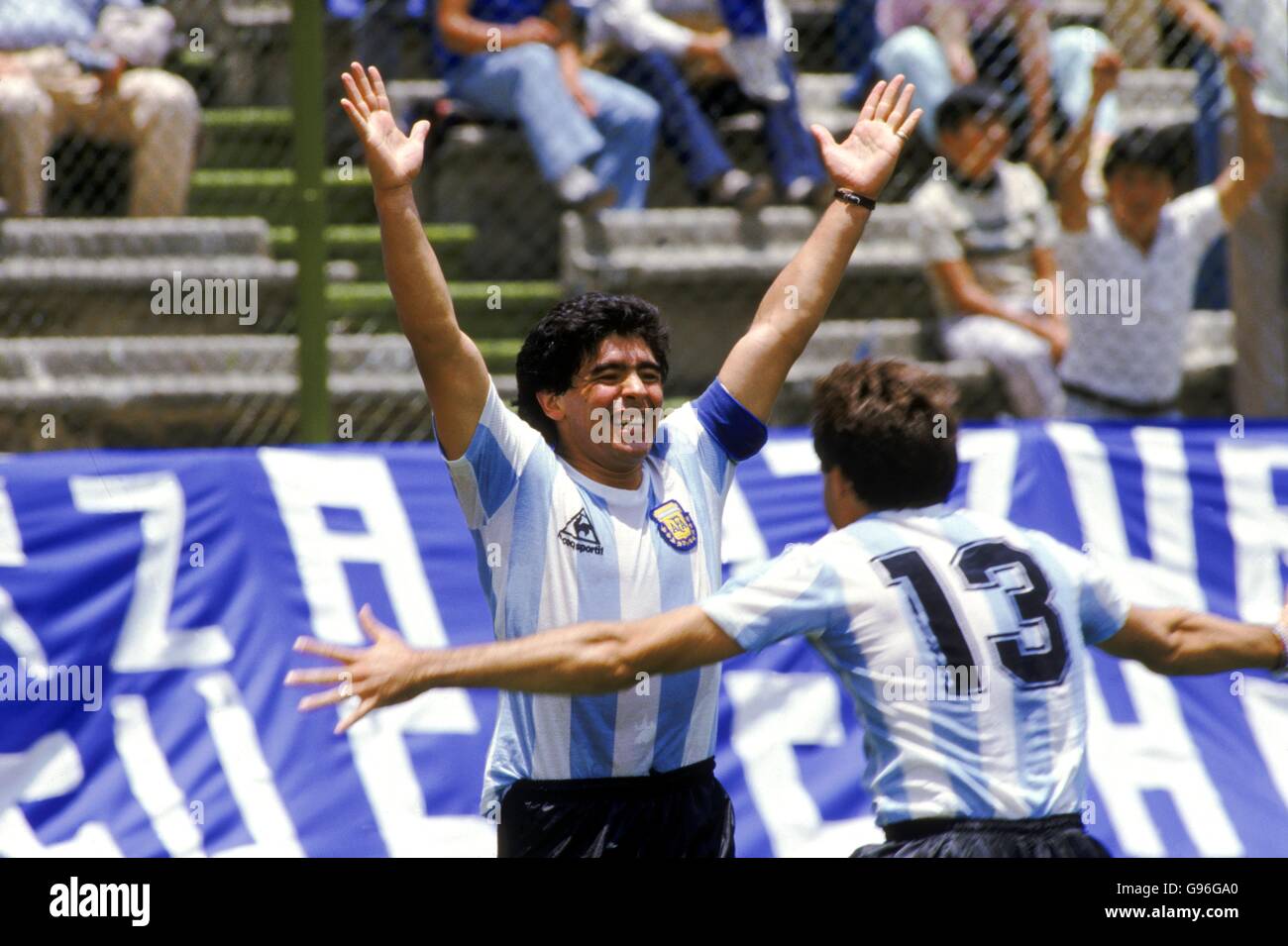 Soccer World Cup Mexico 1986 Group A Argentina v Italy Stock Photo Alamy