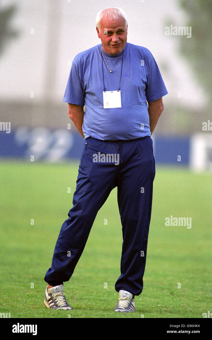 AFRICAN NATIONS CUP INTERNAIONAL SOCCER. OTTO PFISTER, GHANA. manager Stock Photo