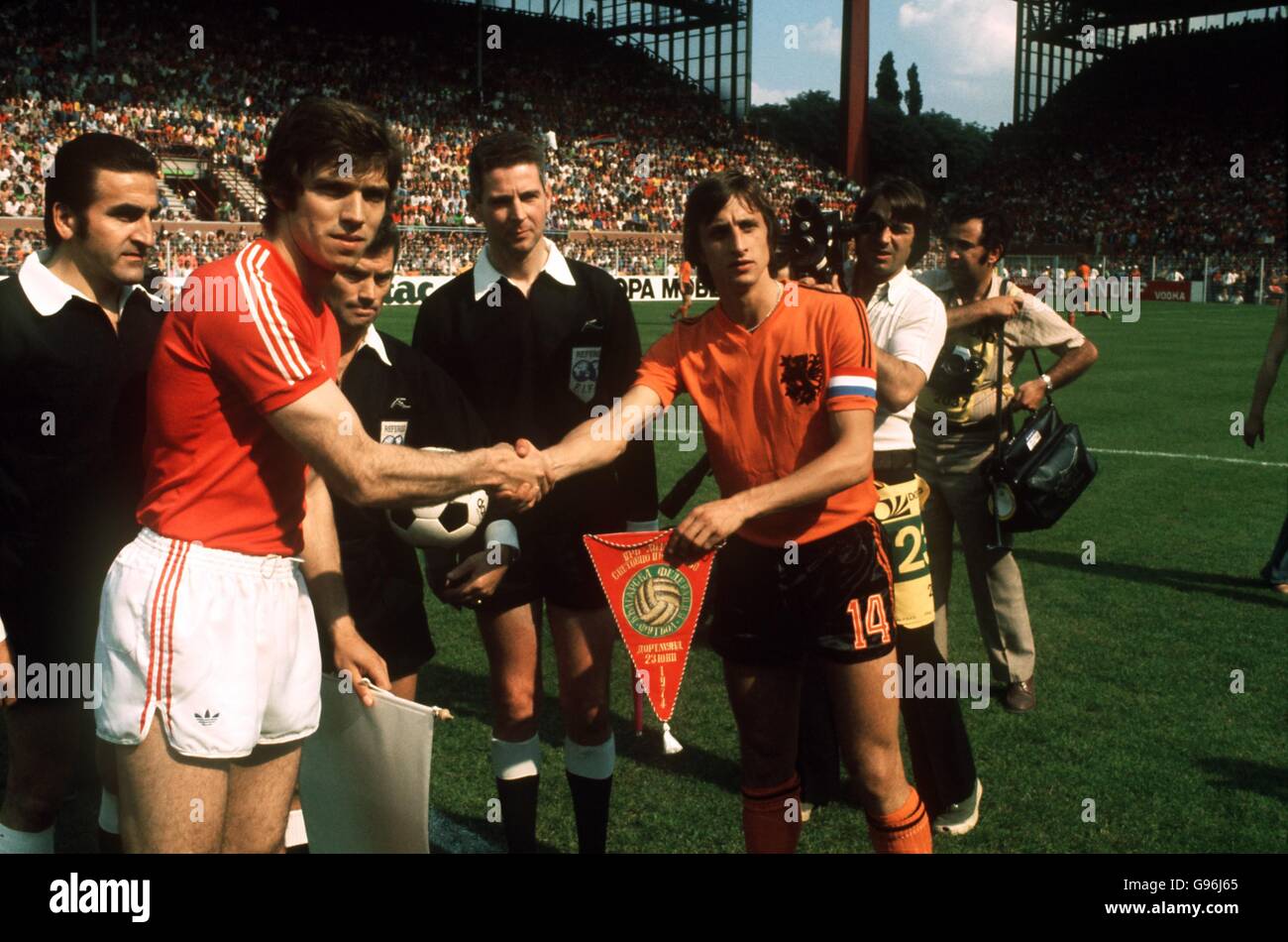 Soccer - World Cup West Germany 1974 - Group Three - Holland v Bulgaria Stock Photo