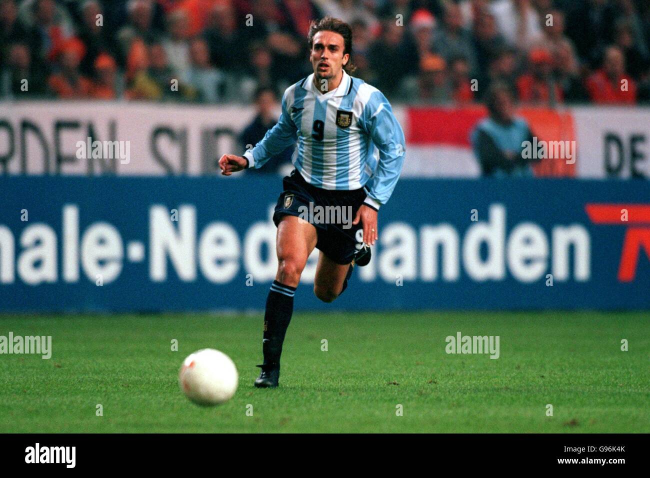 Soccer - Friendly - Holland v Argentina. Gabriel Batistuta, Argentina Stock Photo