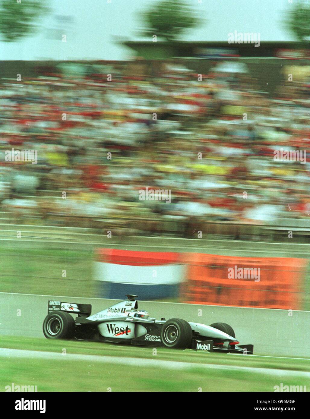 Formula One Motor Racing - Spanish Grand Prix. Mika Hakkinen on his way