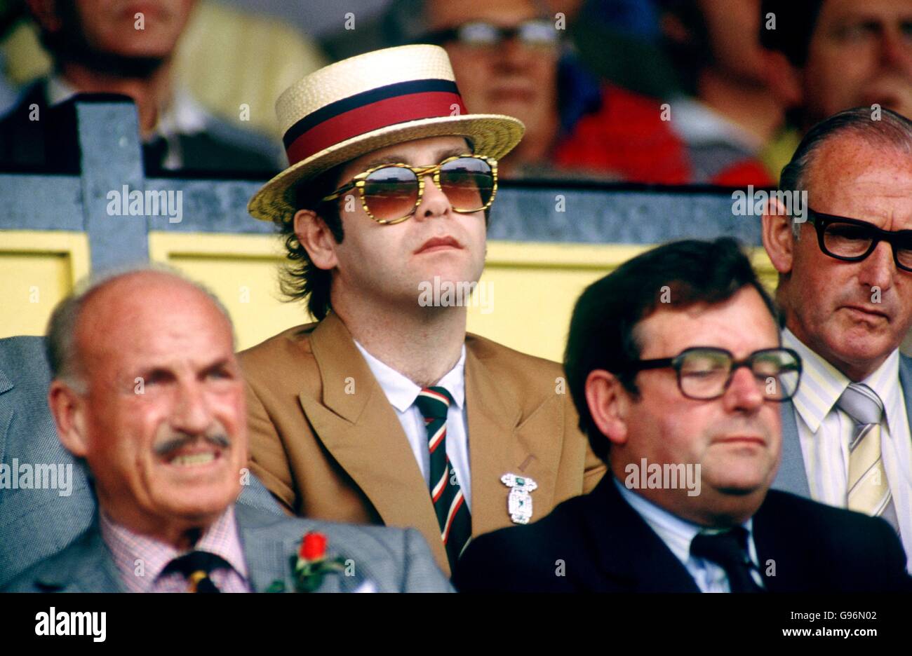 Soccer - Football League Division One - Watford v West Bromwich Albion. Elton John, Watford Chairman Stock Photo