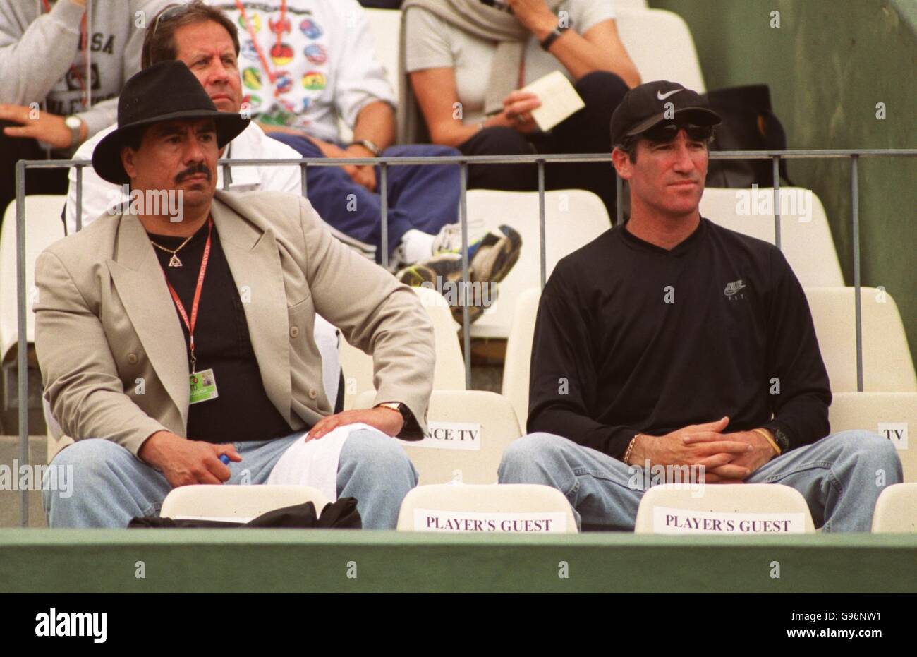 Tennis french open mens singles first round squillari andre agassi hi