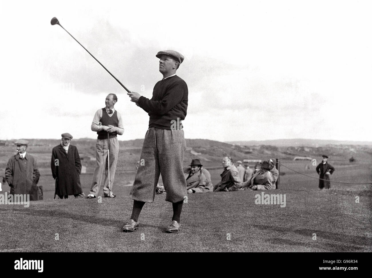 Golf Fashion - 1931. Golf fashions in the 1930s. Stock Photo