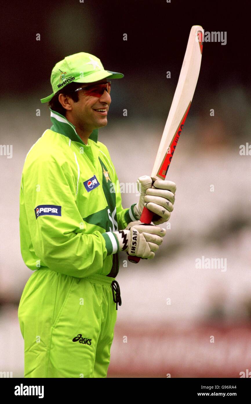 Cricket - ICC World Cup - Super Six - Zimbabwe v Pakistan. Wasim Akram, Pakistan captain Stock Photo