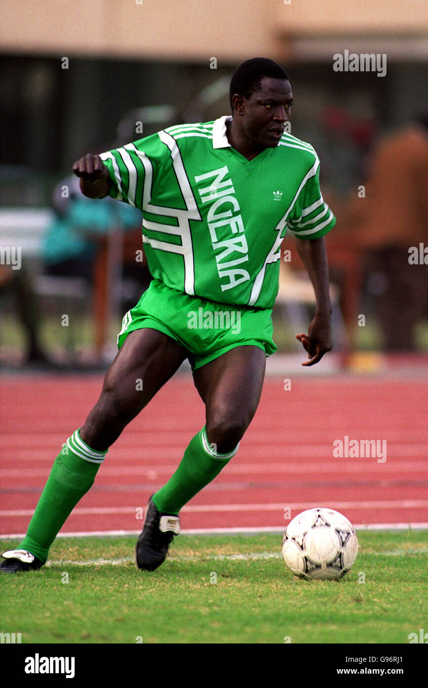 AFRICAN NATIONS CUP INTERNATIONAL SOCCER. RASHIDI YEKINI, NIGERIA Stock