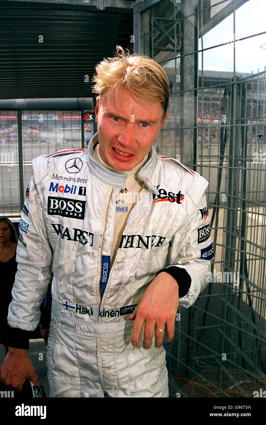 Mika hakkinen crying hi-res stock photography and images - Alamy