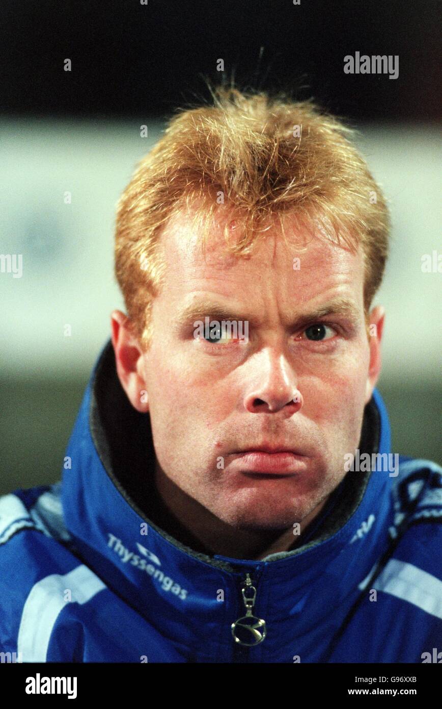 German Soccer Bundesliga VfL Wolfsburg v MSV Duisburg. Erik Bo