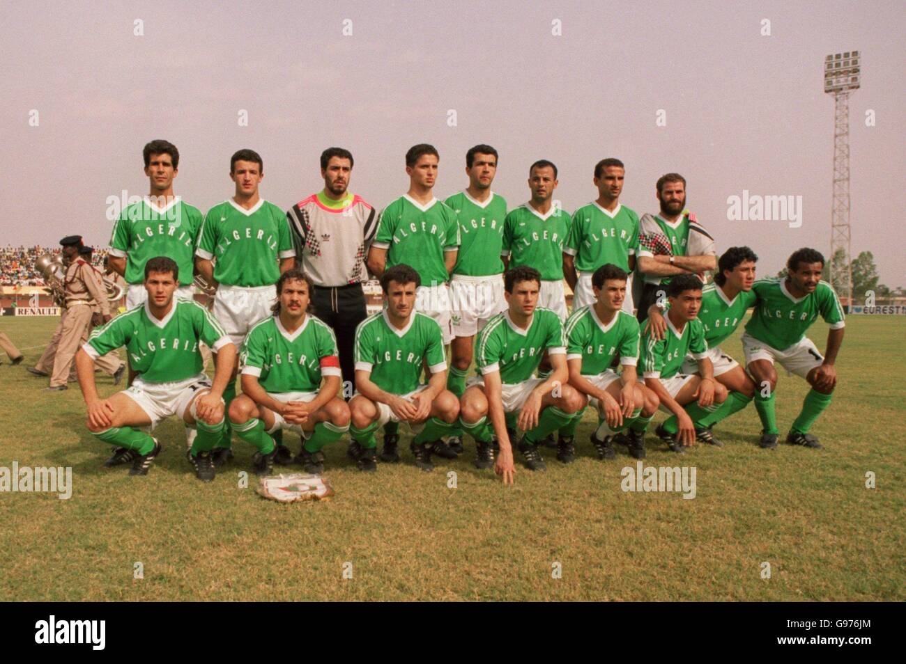 AFRICAN NATIONS CUP INTERNATIONAL SOCCER. ALGERIA, TEAM Stock Photo Alamy