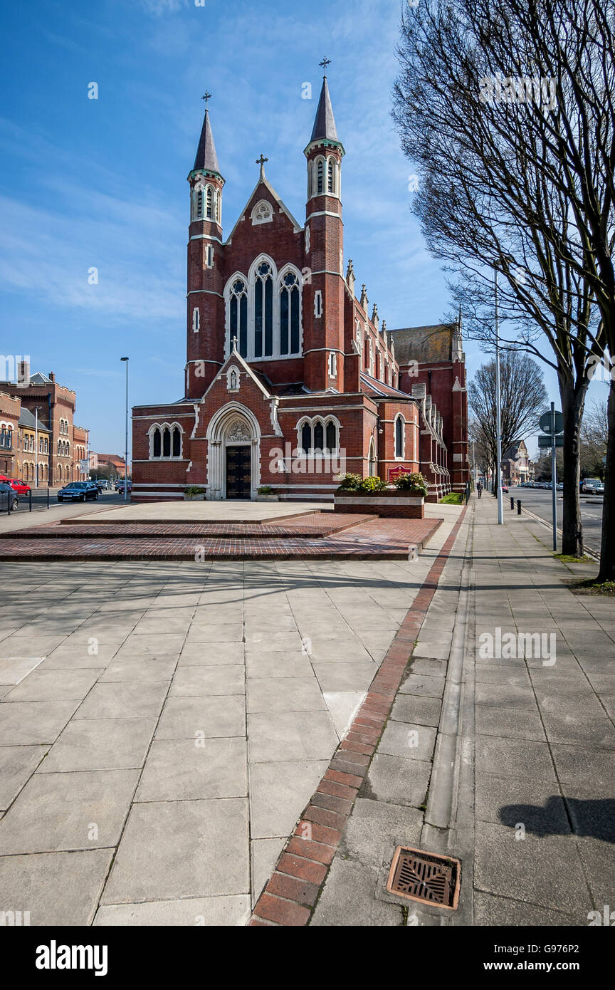 The Roman Catholic Cathedral of St John the Evangelist in Portsmouth. Stock Photo