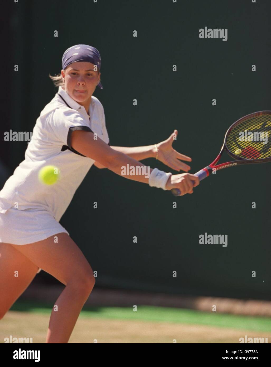 Tennis - Wimbledon Championships - Girls Doubles - Erica Krauth/Vanessa Krauth v Iveta Benesova/Eva Birnerova Stock Photo
