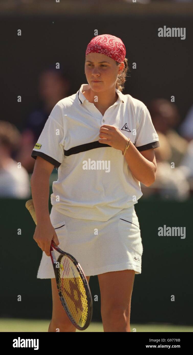 Tennis - Wimbledon Championships - Girls Doubles - Erica Krauth/Vanessa Krauth v Iveta Benesova/Eva Birnerova Stock Photo