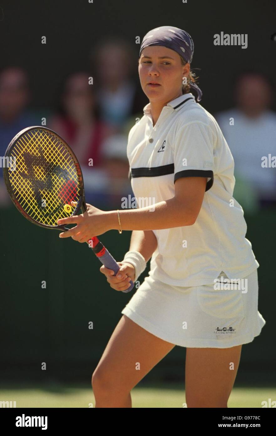 Tennis - Wimbledon Championships - Girls Doubles - Erica Krauth/Vanessa Krauth v Iveta Benesova/Eva Birnerova Stock Photo
