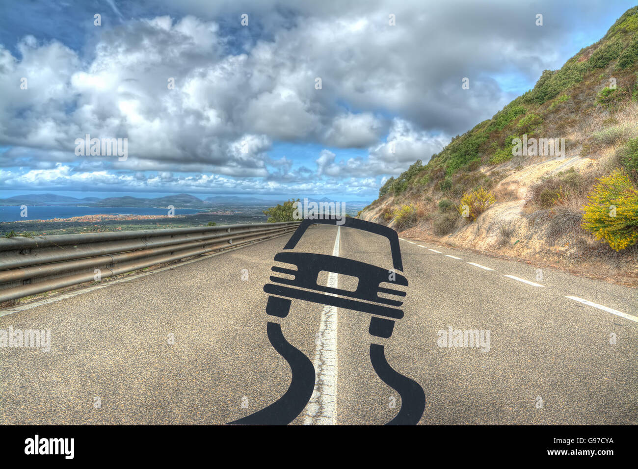 Car skidding hi-res stock photography and images - Alamy