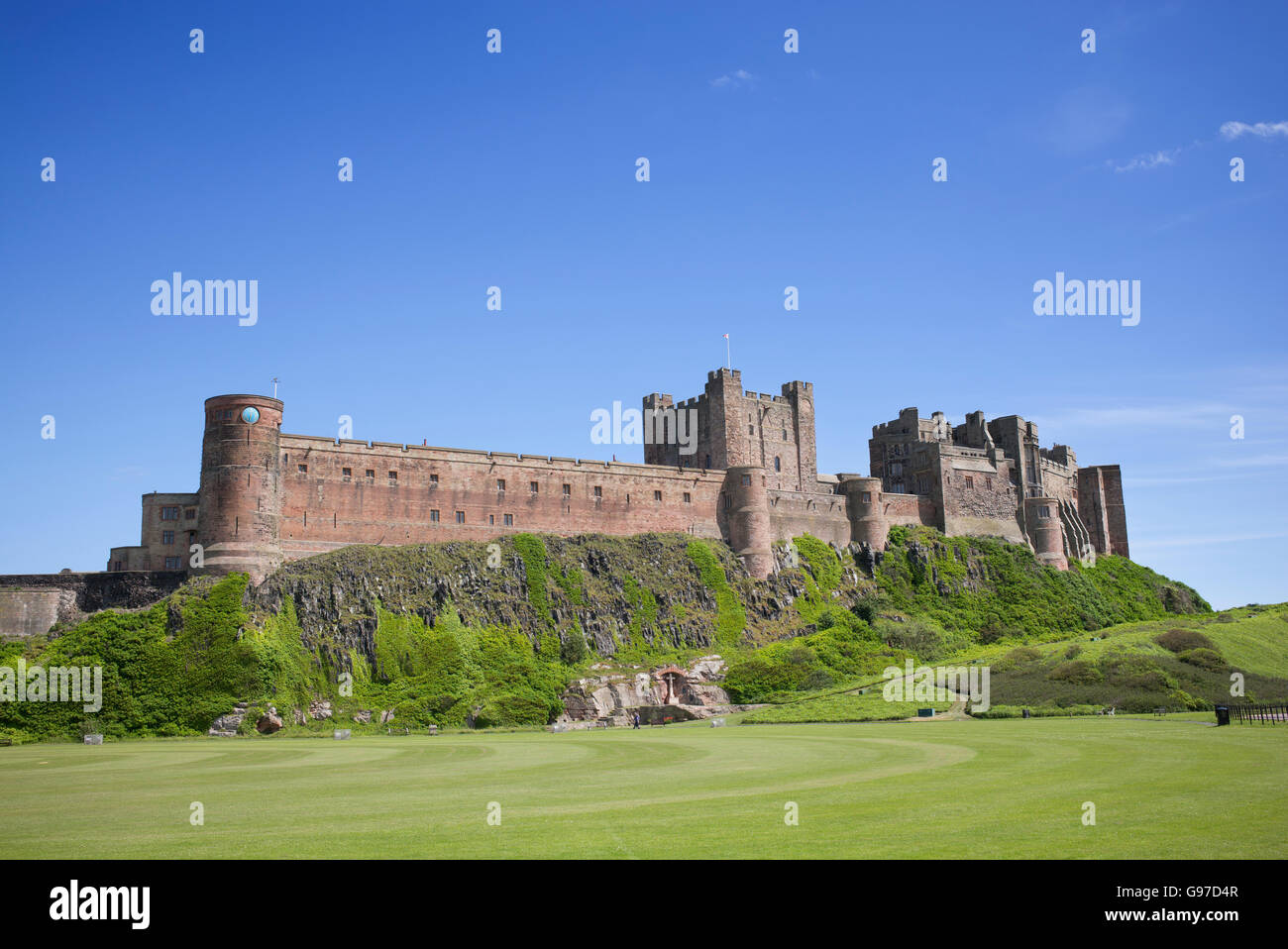 Bamburgh Castle. Northumberland, England Stock Photo
