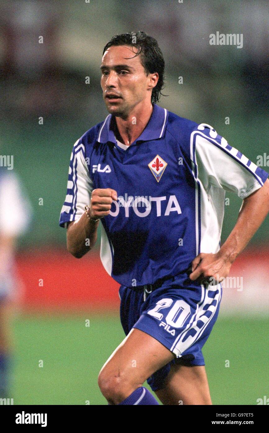 Italian Soccer - Fourth Memorial Mario Cecchi Tournament - Fiorentina v Roma. Enrico Chiesa, Fiorentina Stock Photo