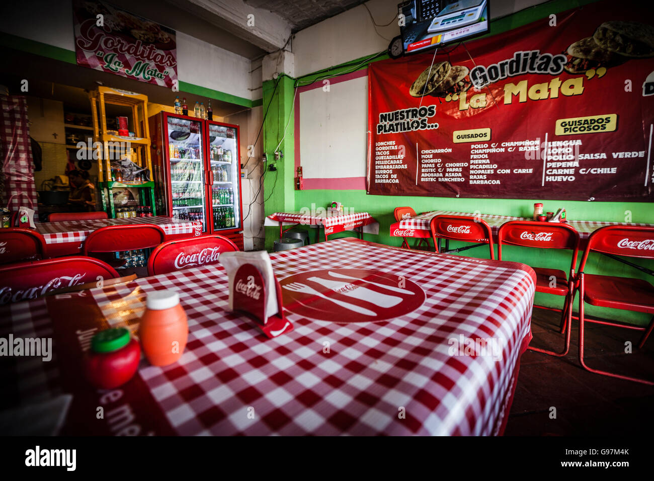 Street restaurant or food booth in the streets of Tequila, Jalisco