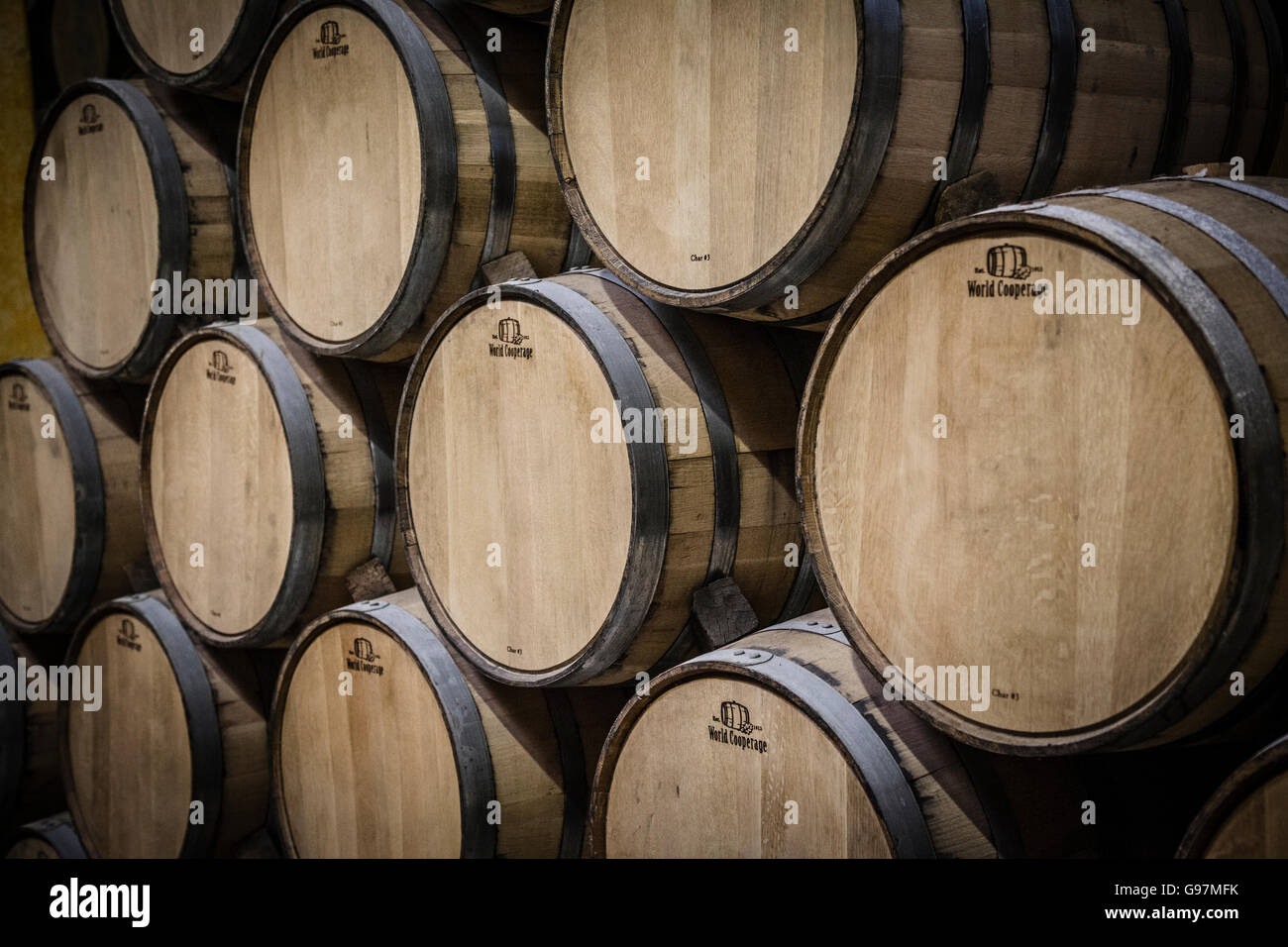 Jose Cuervo tequila distillery cellars Tequila, Jalisco, Mexico Stock