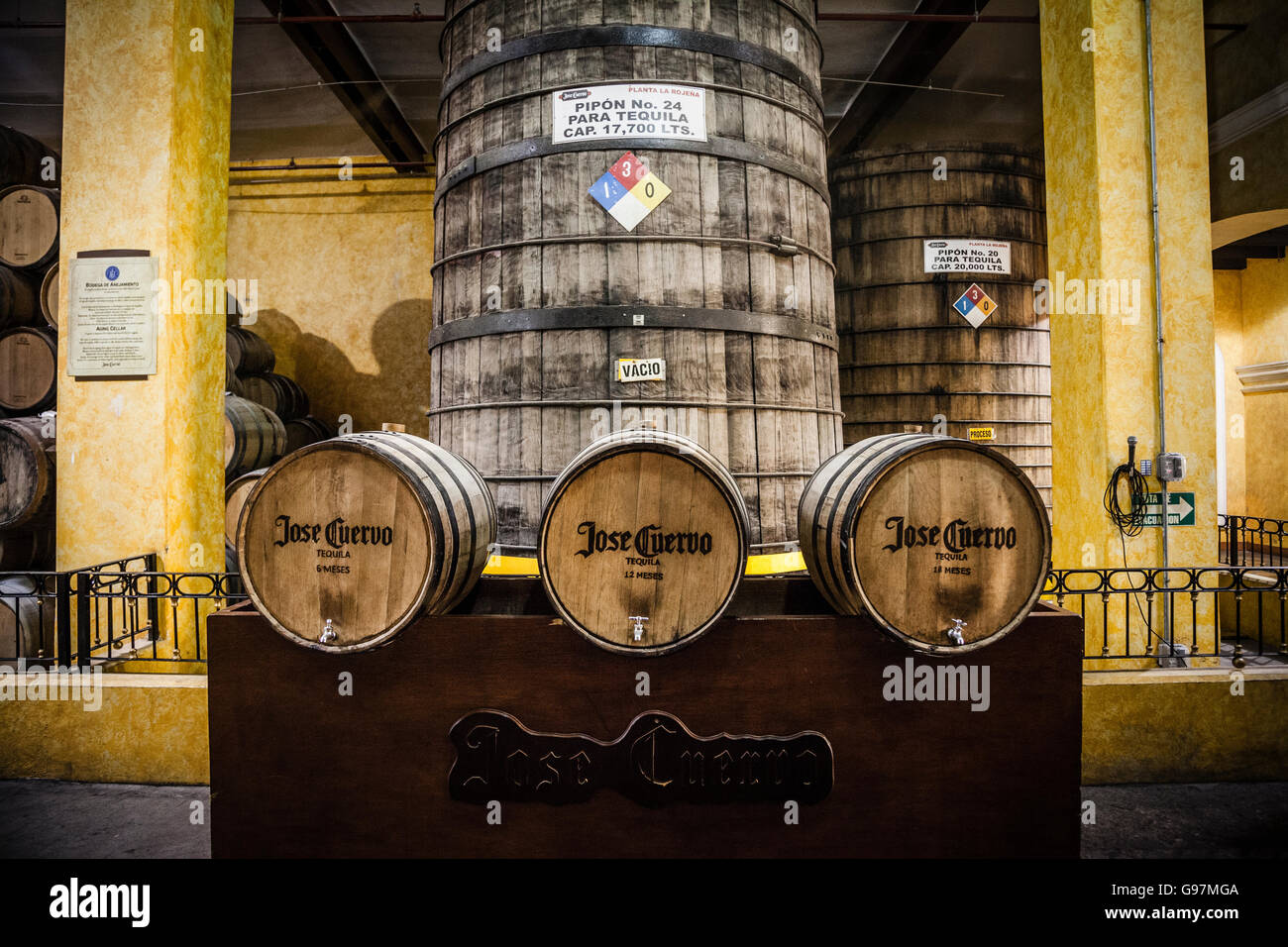 Jose Cuervo tequila distillery cellars Tequila, Jalisco, Mexico Stock Photo Alamy