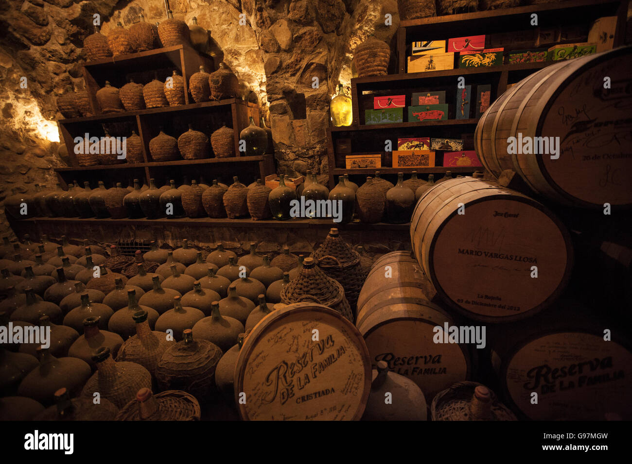 Jose cuervo tequila distillery cellars tequila hires stock photography