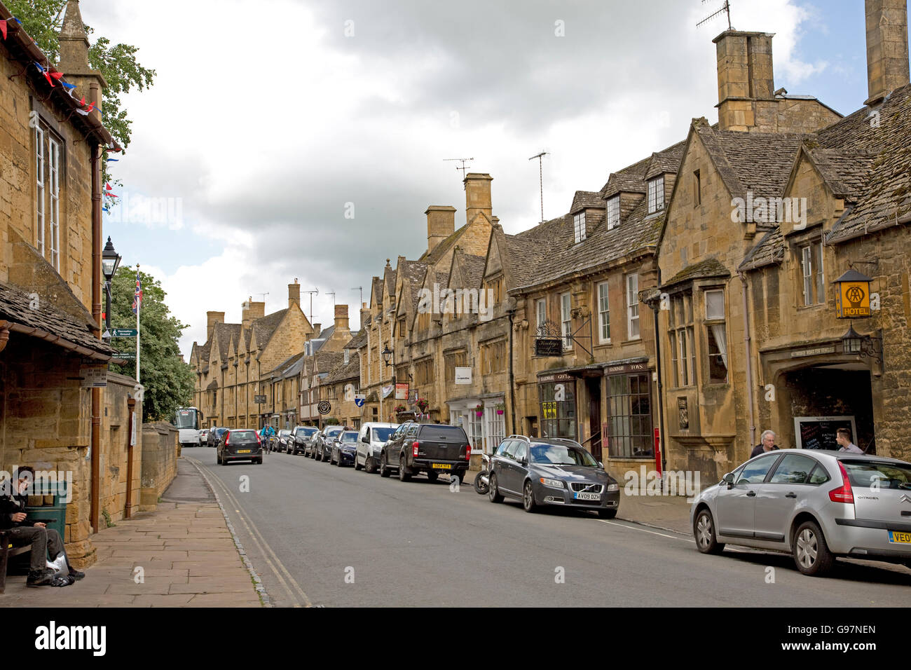 Chipping Campden High Street Cotswolds UK Stock Photo