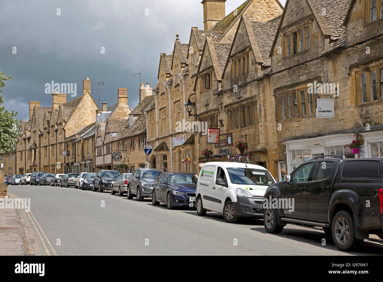 Chipping Campden High Street Cotswolds UK Stock Photo