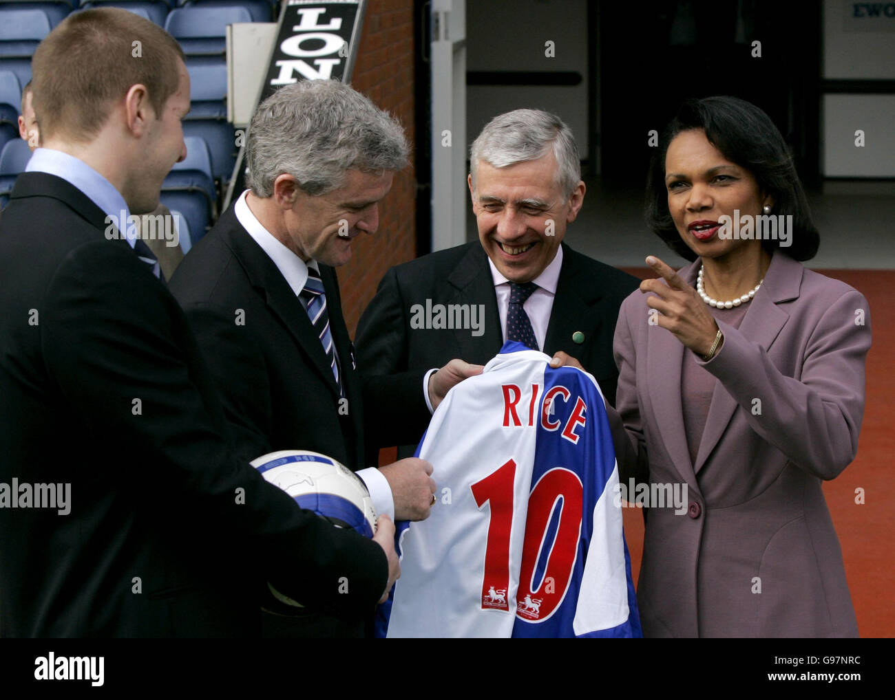 Condoleezza Rice UK Visit Stock Photo - Alamy