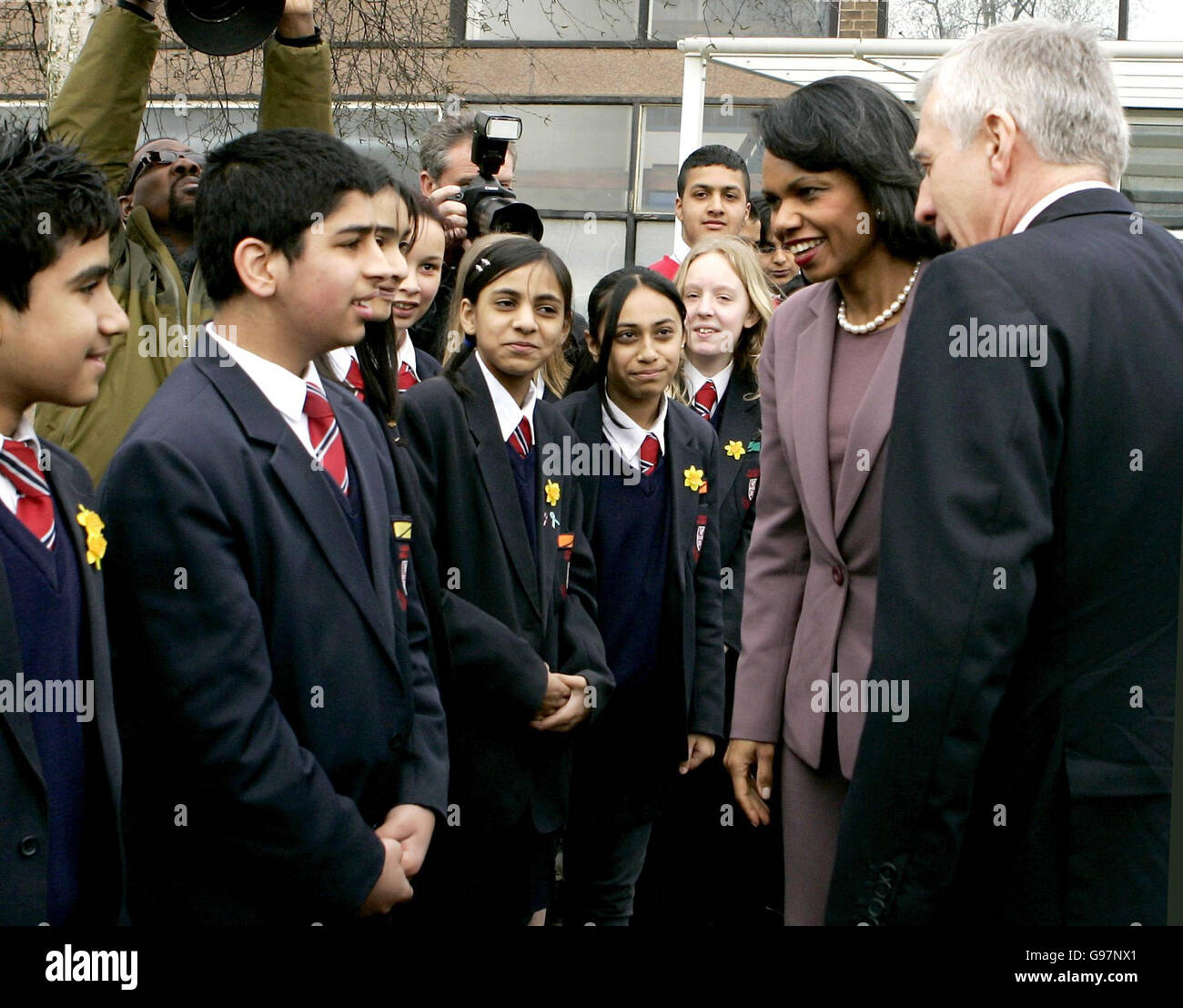 Condoleezza rice uk visit hi-res stock photography and images - Alamy